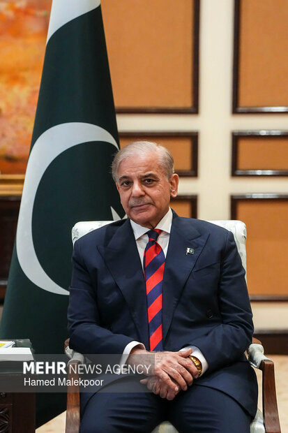 دیدار نخست وزیر پاکستان با رئیس مجلس شورای اسلامی