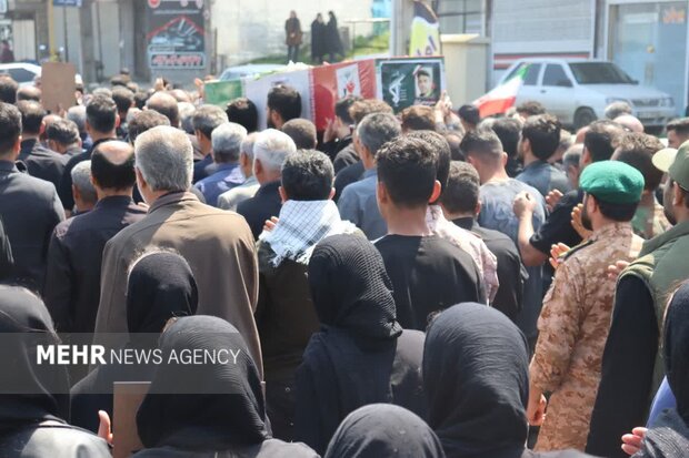 پیکر بسیجی شهید «مجتبی کوزه گر» در زادگاهش اطاقور آرام گرفت