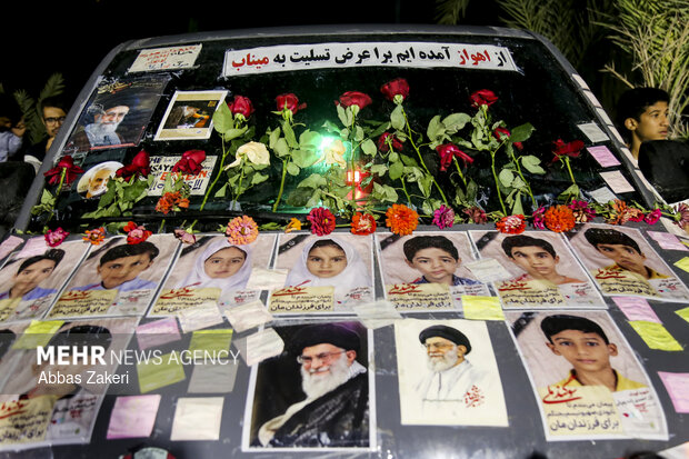 اربعین یاران دبستانی در میناب