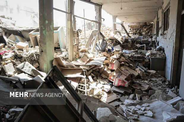 آثار تجاوز آمریکایی- صهیونی به مهدکودک حورا