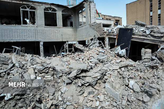 آثار تجاوز آمریکایی- صهیونی به مهدکودک حورا