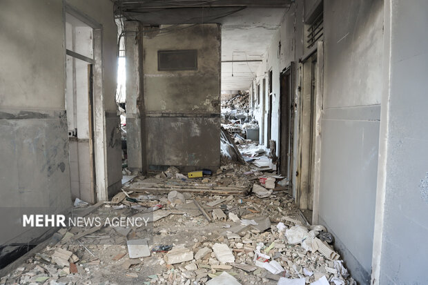 آثار تجاوز آمریکایی- صهیونی به مهدکودک حورا