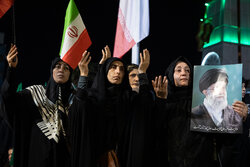 تجمع شبانه مردم گرگان