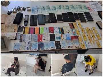 دستگیری باند حرفه ای کلاهبرداری اینترنتی در ایست و بازرسی فومن 