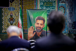 مراسم چهلمین روز شهادت شهید رسانه شهید محمد علی سعادت