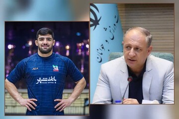تبریک مدیرکل ورزش و جوانان کردستان به قهرمانی آزادکار کردستانی درآسیا