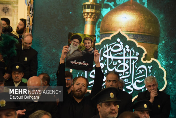 مراسم وداع با پیکر شهدای اقتدار ایران اسلامی