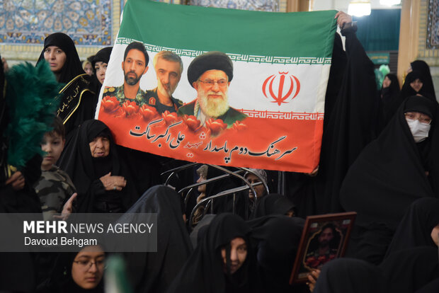 مراسم وداع با پیکر شهدای اقتدار ایران اسلامی