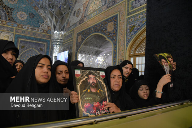 مراسم وداع با پیکر شهدای اقتدار ایران اسلامی