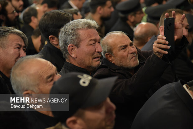 مراسم وداع با پیکر شهدای اقتدار ایران اسلامی