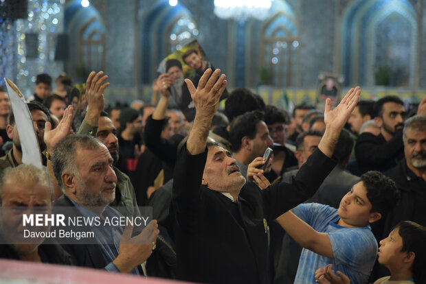 مراسم وداع با پیکر شهدای اقتدار ایران اسلامی