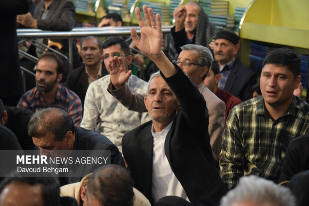 مراسم وداع با پیکر شهدای اقتدار ایران اسلامی