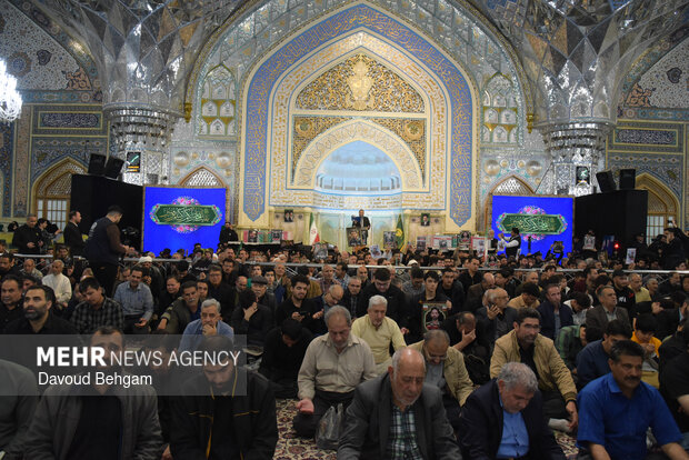 مراسم وداع با پیکر شهدای اقتدار ایران اسلامی