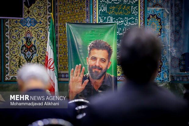 مراسم چهلمین روز شهادت شهید رسانه شهید محمد علی سعادت
