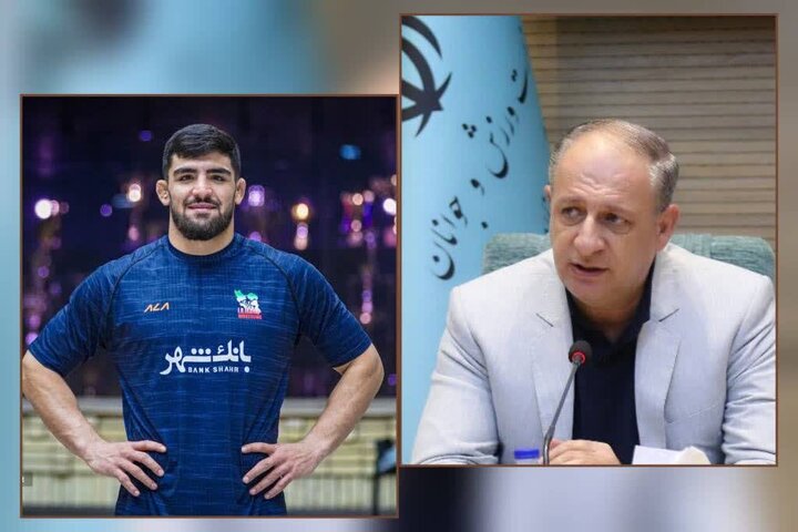 تبریک مدیرکل ورزش و جوانان کردستان به قهرمانی آزادکار کردستانی درآسیا