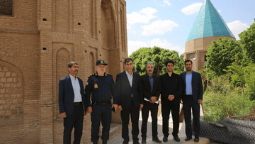 بازدید فرمانده یگان حفاظت میراث‌فرهنگی کشور از اماکن تاریخی قم