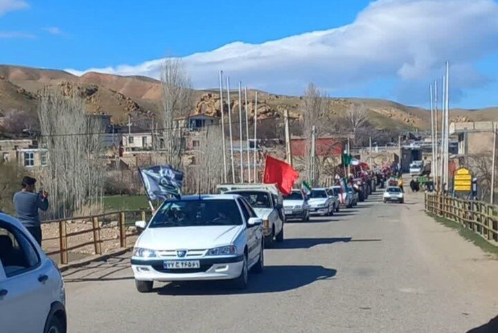 همدلی در روستاهای کردستان؛ از رژههای خودرویی تا شعارهای وحدت آفرین
