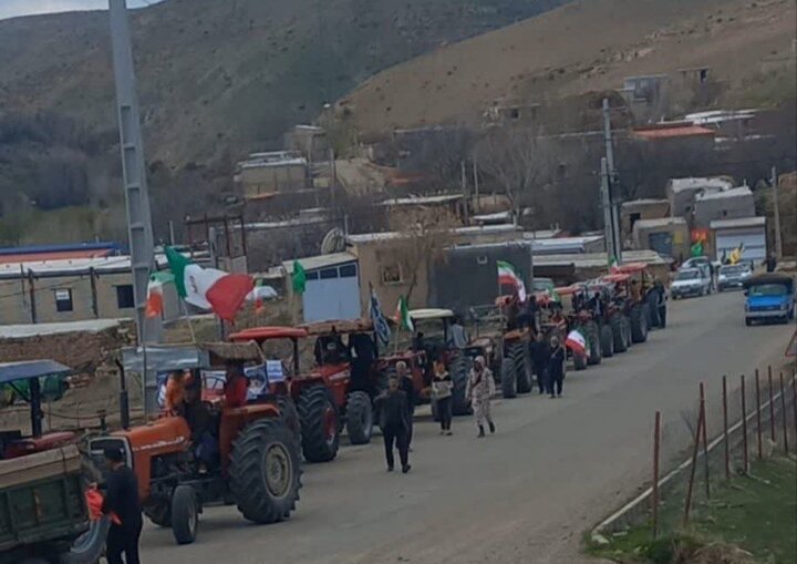 همدلی در روستاهای کردستان؛ از رژه‌های خودرویی تا شعارهای وحدت‌ آفرین