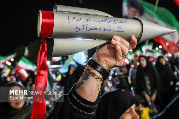 People in Mashhad denounce US-Israel aggression on Iran
