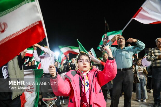 People in Mashhad denounce US-Israel aggression on Iran
