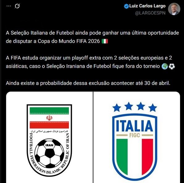 تیم ملی فوتبال ایتالیا جایگزین ایران در جامجهانی ۲۰۲۶ میشود؟