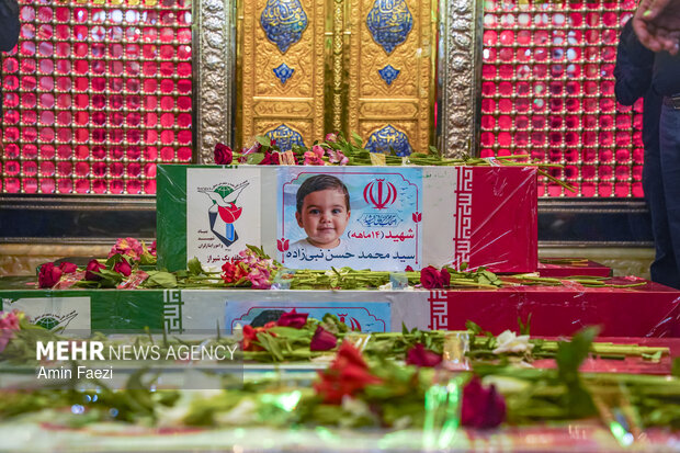 تشییع شهید نبی زاده و خانواده اش در شیراز