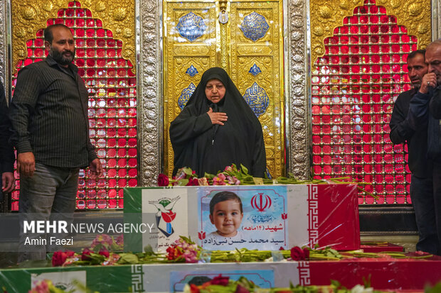 تشییع شهید نبی زاده و خانواده اش در شیراز