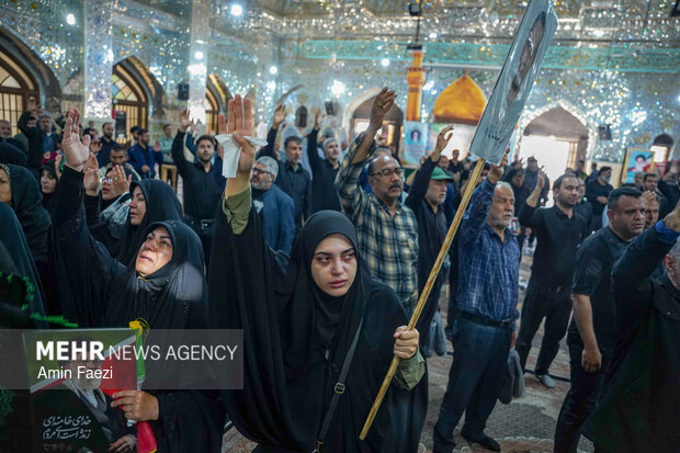 تشییع شهید نبی زاده و خانواده اش در شیراز