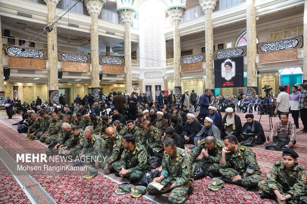 آیین بزرگداشت چهلمین روز شهادت سردار سرلشکر بسیجی شهید محمد شیرازی