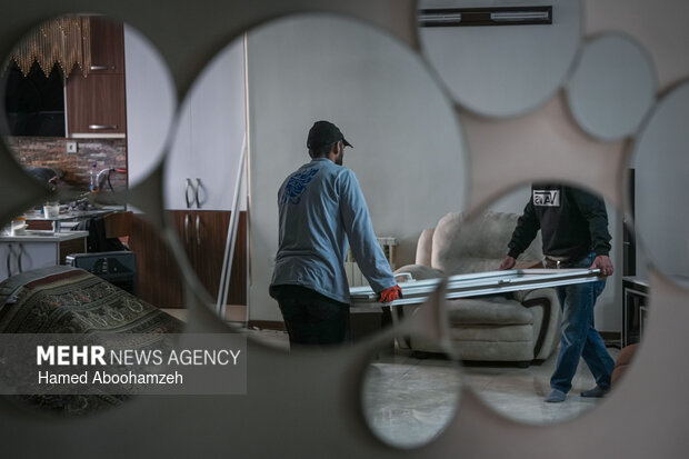 چله خدمت گروه‌های جهادی در مناطق آسیب دیده جنگ رمضان