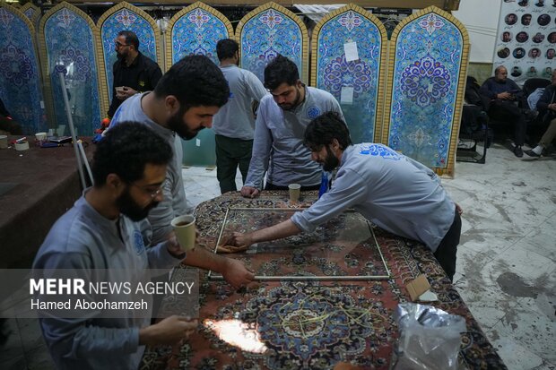 چله خدمت گروه‌های جهادی در مناطق آسیب دیده جنگ رمضان