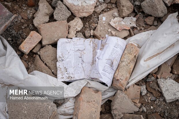 تخریب مرکز فرهنگی نجمیه در تجاوز آمریکایی-صهیونی به همدان