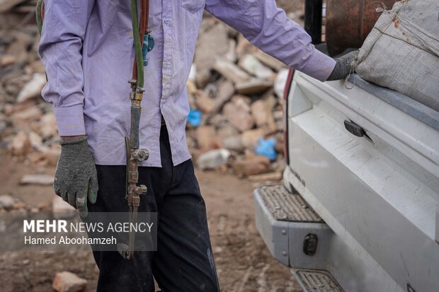 تخریب مرکز فرهنگی نجمیه در تجاوز آمریکایی-صهیونی به همدان