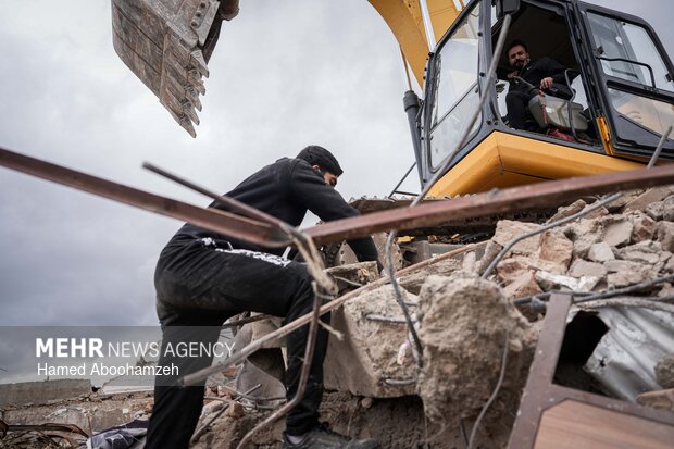 تخریب مرکز فرهنگی نجمیه در تجاوز آمریکایی-صهیونی به همدان