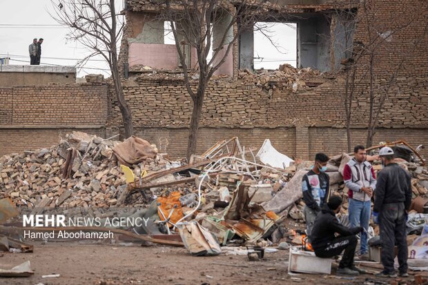 تخریب مرکز فرهنگی نجمیه در تجاوز آمریکایی-صهیونی به همدان