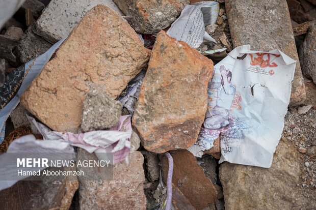 تخریب مرکز فرهنگی نجمیه در تجاوز آمریکایی-صهیونی به همدان