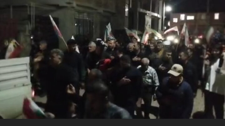 اجتماع دسته‌های عزای روستایی در مازندران