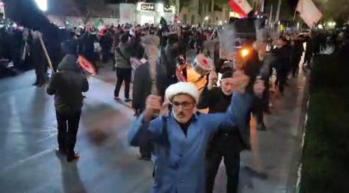 دسته زنجیرزنی شهادت امام صادق(ع) در شهرکرد