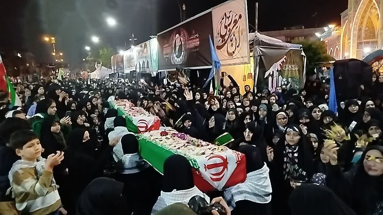 بازسازی صحنه شهادت دانش‌آموزان مینابی در آستانه اشرفیه