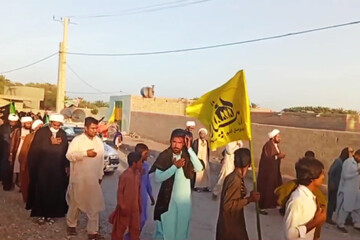 عزاداری مردم حسین آباد دلگان در سوگ شهادت امام صادق(ع)