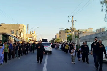 عزاداری مردم ایرانشهر در سوگ شهادت امام صادق(ع)