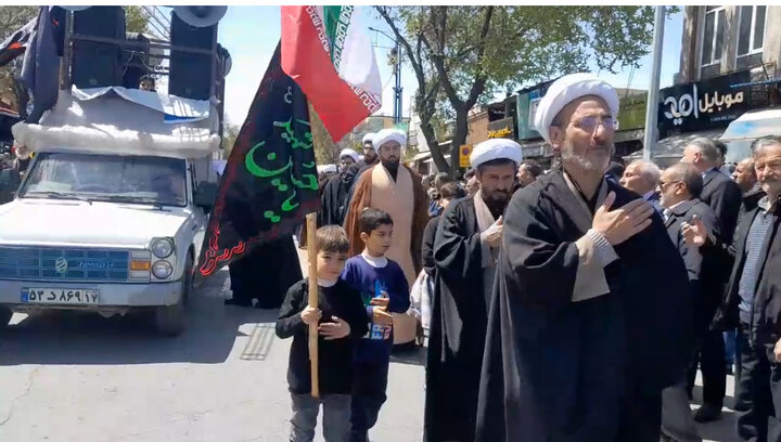 عزاداری خیابانی مردم ارومیه در سالروز شهادت امام جعفر صادق(ع)