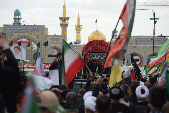 تشییع پیکر دو شهید اقتدار در مشهد