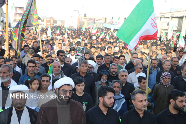 عزاداری مردم زابل در سوگ شهادت امام صادق (ع)