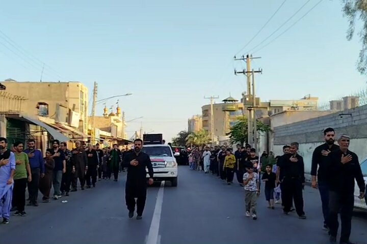 عزاداری مردم ایرانشهر در سوگ شهادت امام صادق(ع)