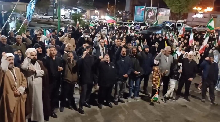 مردم چایپاره در تداوم خونخواهی رهبر شهید به میدان آمدند