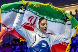 حنا زرین کمر تنها طلای ایران را کسب کرد/ پایان کار بانوان با ۵ مدال