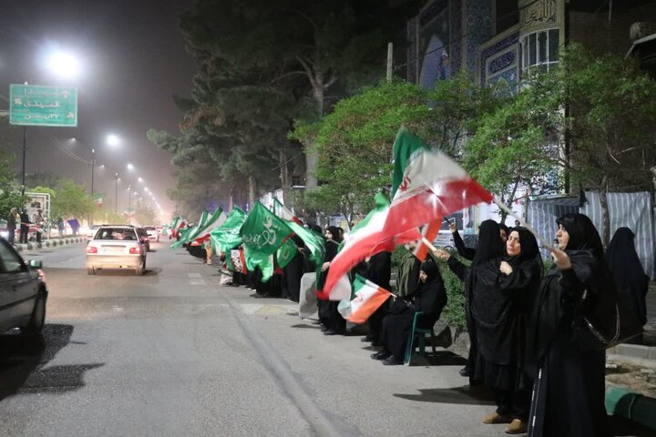 حضور مقتدر مردم شهرستان تربت جام در شب چهل و پنجم