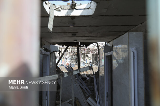 آثار تجاوزات آمریکایی- صهیونیستی بر مدرسه دکتر حافظی در اراک