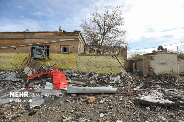 آثار تجاوزات آمریکایی- صهیونیستی بر مدرسه دکتر حافظی در اراک